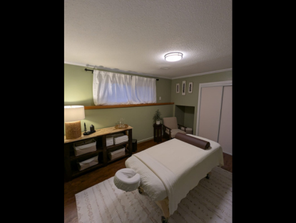 Therapeutic space for massage sessions
